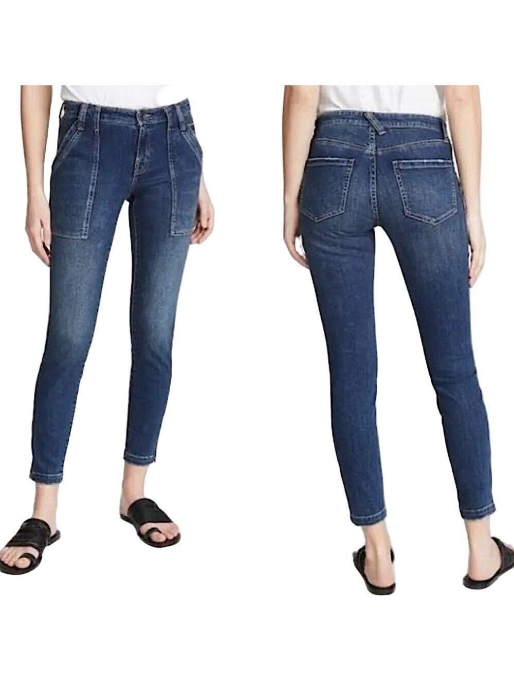 JOIE ‘Park’ High-Rise denim with ankle zippers
